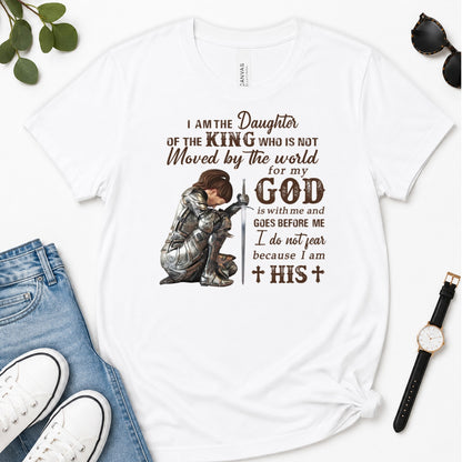 I Am The Daughter Of The King, Gift For Christian Women - 2D Unisex Premium T-shirt