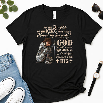 I Am The Daughter Of The King, Gift For Christian Women - 2D Unisex Premium T-shirt
