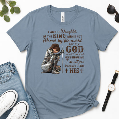 I Am The Daughter Of The King, Gift For Christian Women - 2D Unisex Premium T-shirt