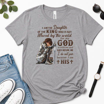 I Am The Daughter Of The King, Gift For Christian Women - 2D Unisex Premium T-shirt