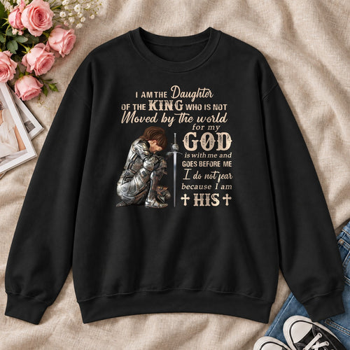I Am The Daughter Of The King, Gift For Christian Women - 2D Unisex Sweatshirt