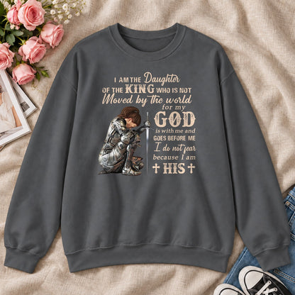 I Am The Daughter Of The King, Gift For Christian Women - 2D Unisex Sweatshirt