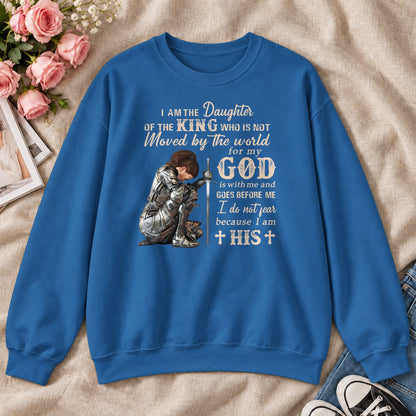 I Am The Daughter Of The King, Gift For Christian Women - 2D Unisex Sweatshirt