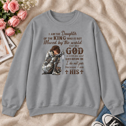 I Am The Daughter Of The King, Gift For Christian Women - 2D Unisex Sweatshirt