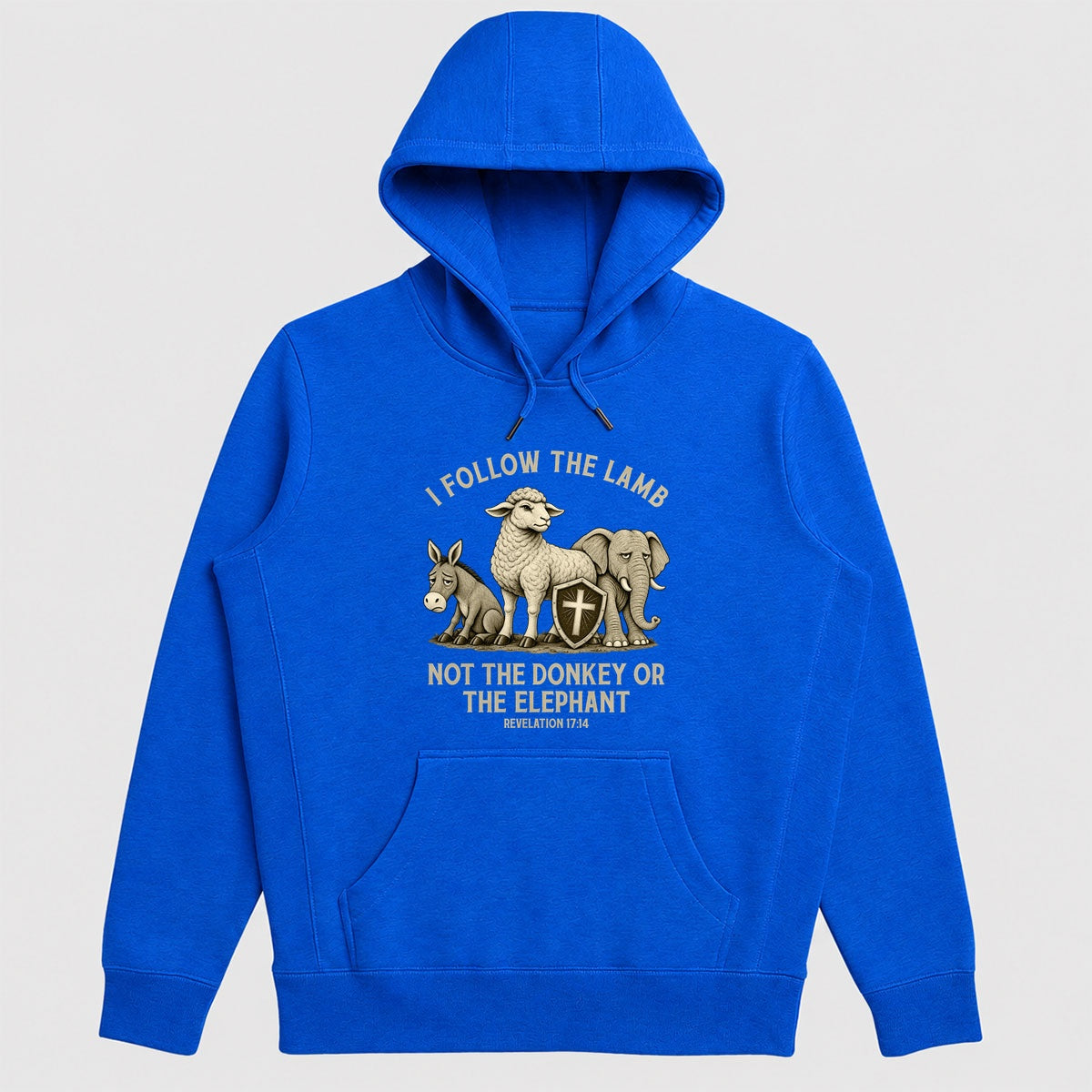 I Follow The Lamb Not The Donkey Or The Elephant, Gift For Christian Voters - 2D Unisex Hoodie