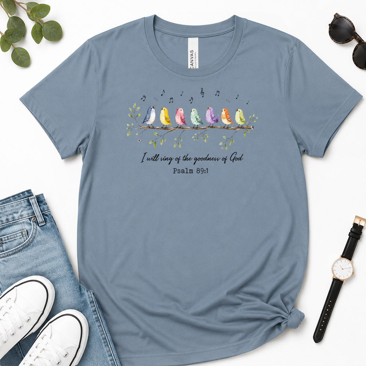 I Will Sing Of The Goodness Of God, Gift For Christian Worship Leaders - 2D Unisex Premium T-shirt