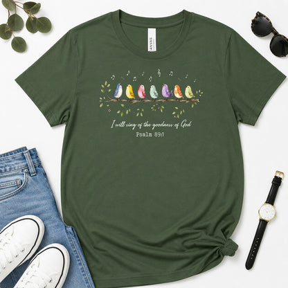 I Will Sing Of The Goodness Of God, Gift For Christian Worship Leaders - 2D Unisex Premium T-shirt