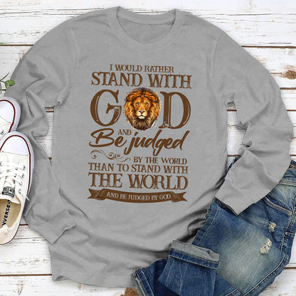 I Would Rather Stand With God | 2D Unisex Long Sleeve