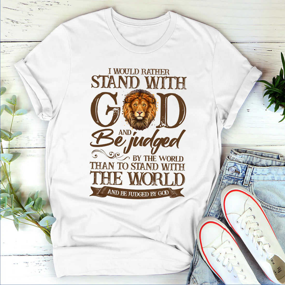 I Would Rather Stand With God | 2D Unisex T-shirt