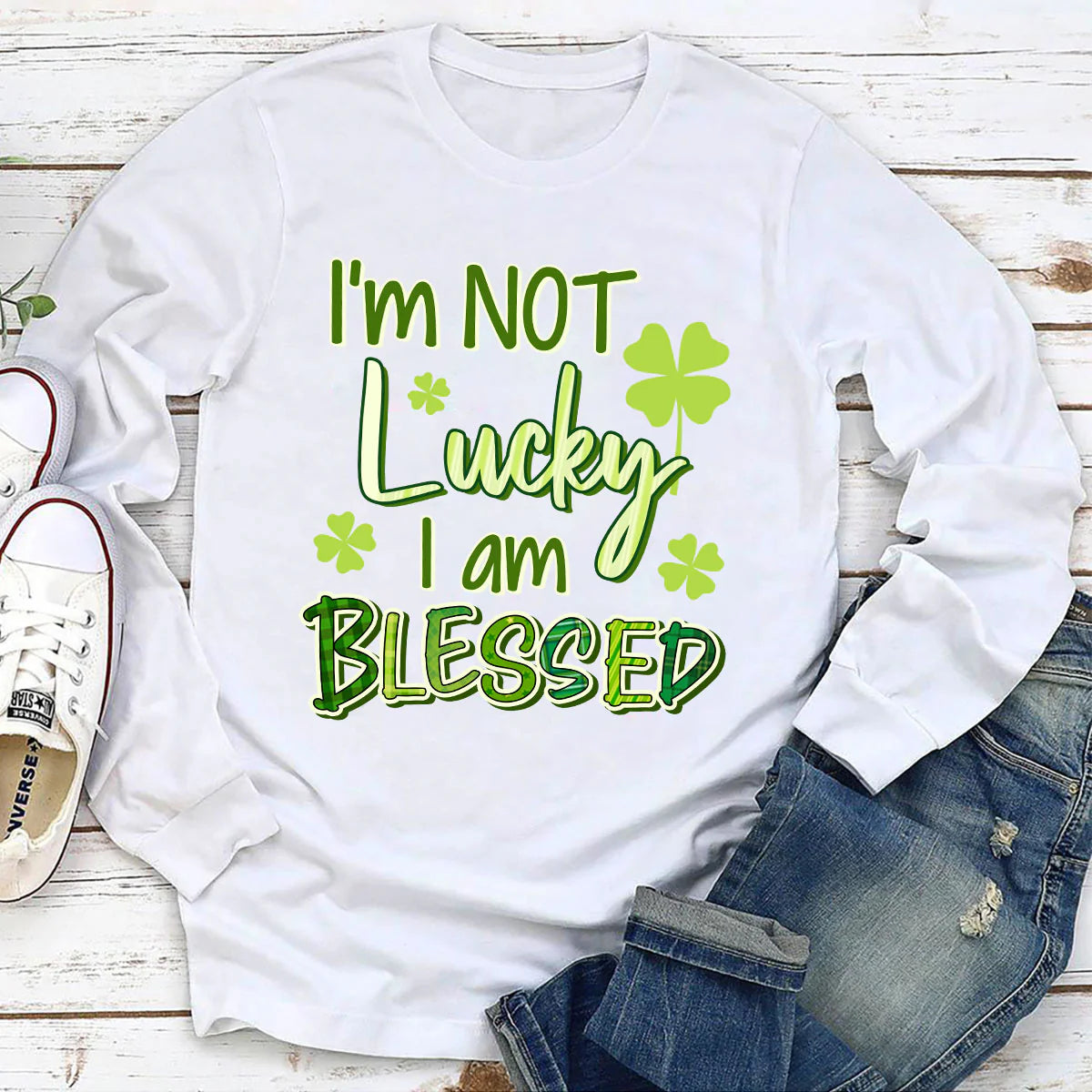 I‘m Not Lucky I Am Blessed | 2D Unisex Long Sleeve