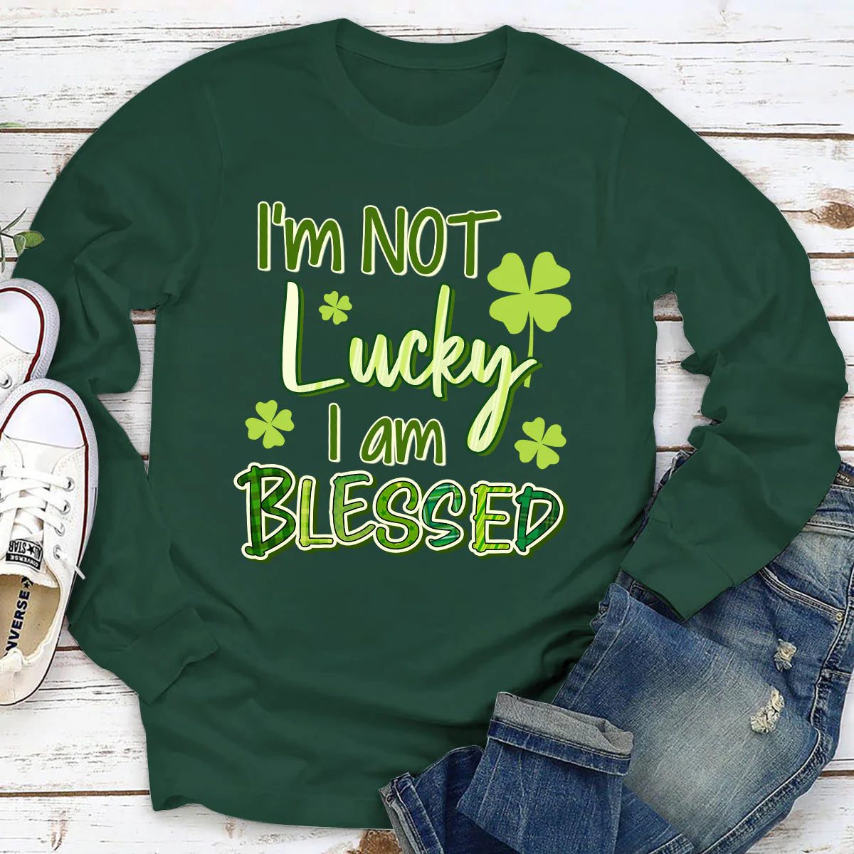 I‘m Not Lucky I Am Blessed | 2D Unisex Long Sleeve
