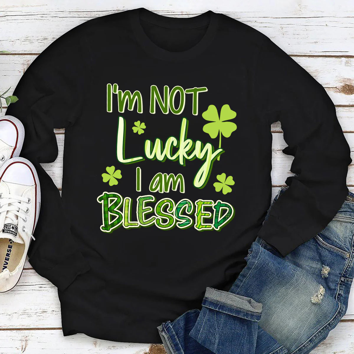 I‘m Not Lucky I Am Blessed | 2D Unisex Long Sleeve