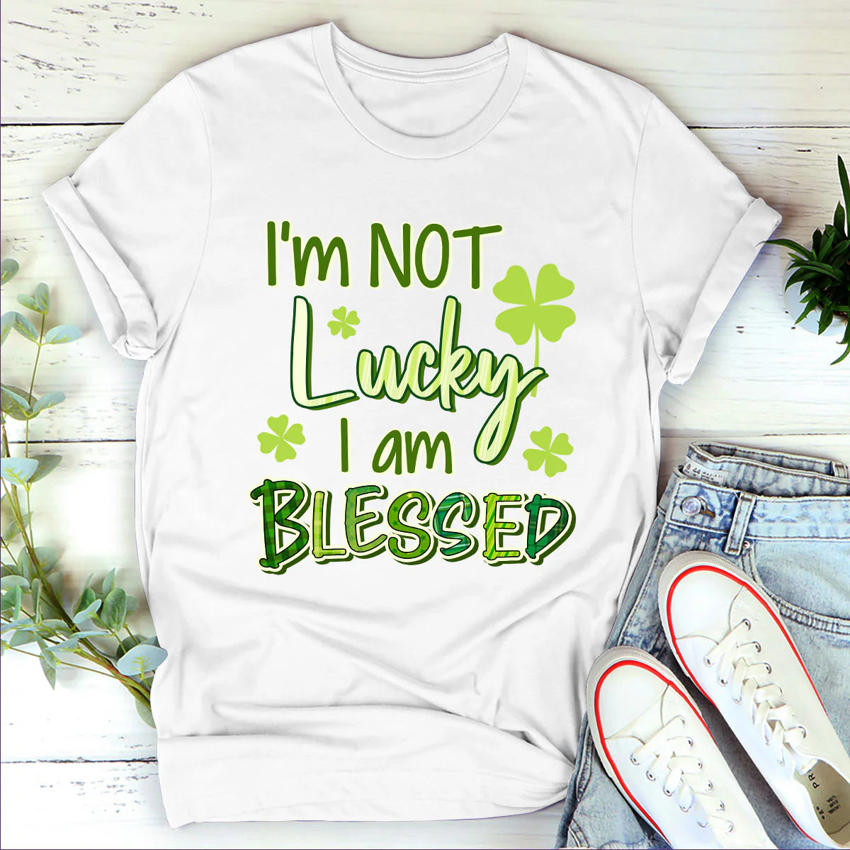 I‘m Not Lucky I Am Blessed | 2D Unisex T-shirt