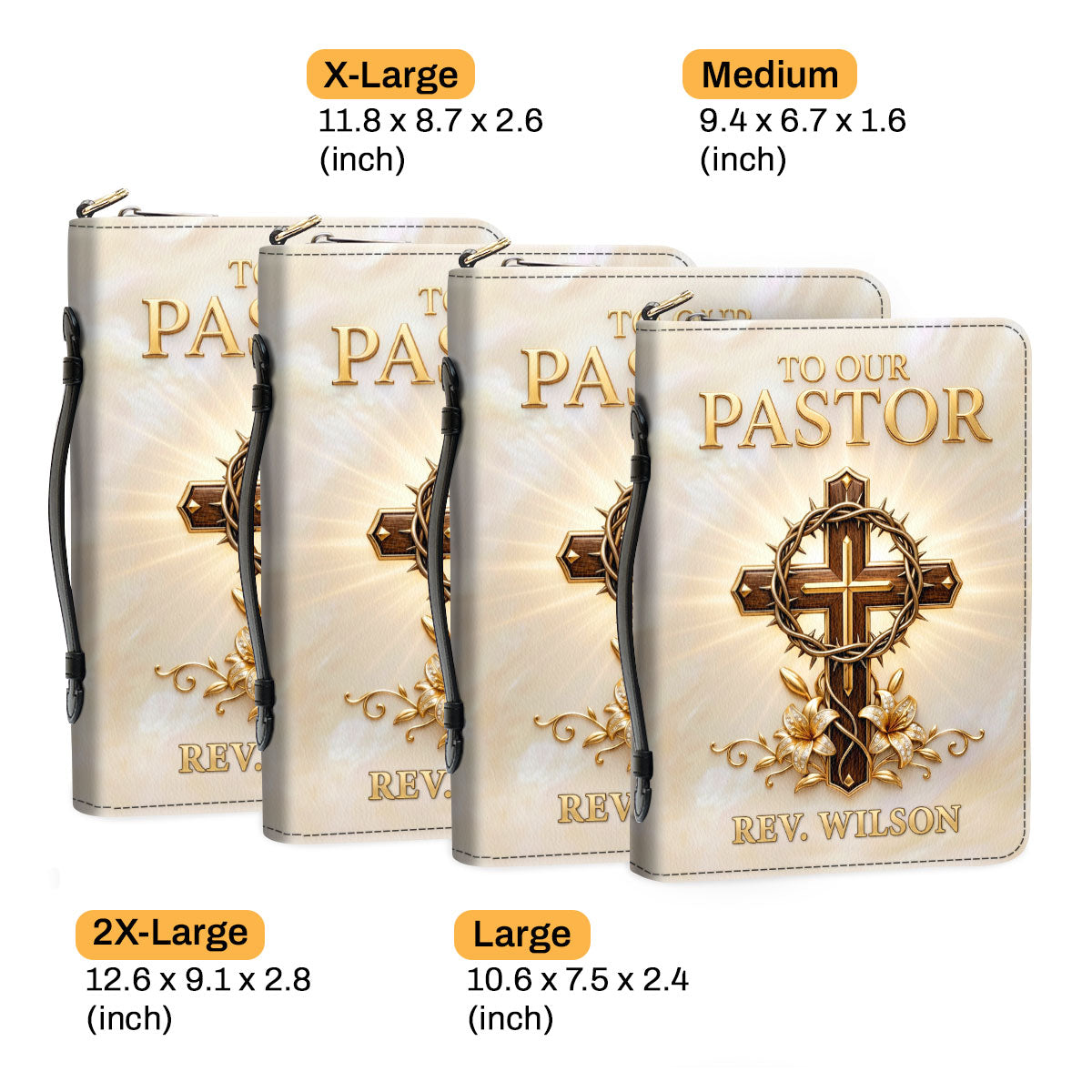 To Our Pastor For Having The Heart Of A Servant Leader | Personalized Bible Cover
