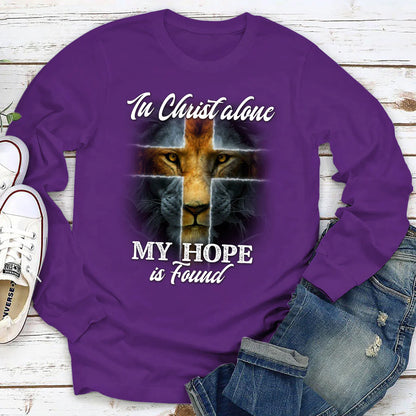 In Christ Alone, I Found My Hope | 2D Unisex Long Sleeve