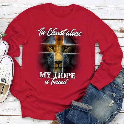 In Christ Alone, I Found My Hope | 2D Unisex Long Sleeve