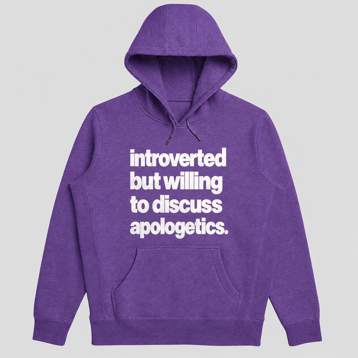 Introverted But Willing To Discuss Apologetics, Gift For Christian Introverts - 2D Unisex Hoodie