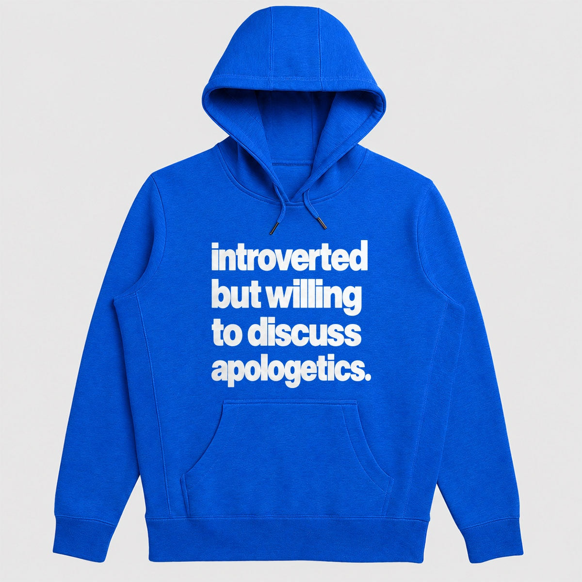 Introverted But Willing To Discuss Apologetics, Gift For Christian Introverts - 2D Unisex Hoodie