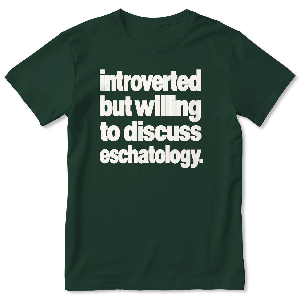 Introverted But Willing To Discuss Eschatology, Gift For Christian Introverts - 2D Unisex T-shirt