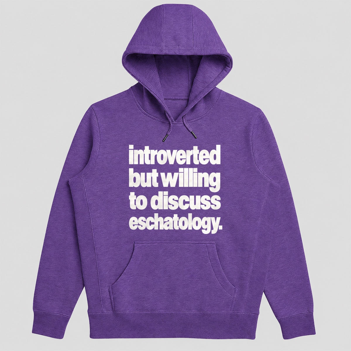 Introverted But Willing To Discuss Eschatology, Gift For Theology Lovers - 2D Unisex Hoodie