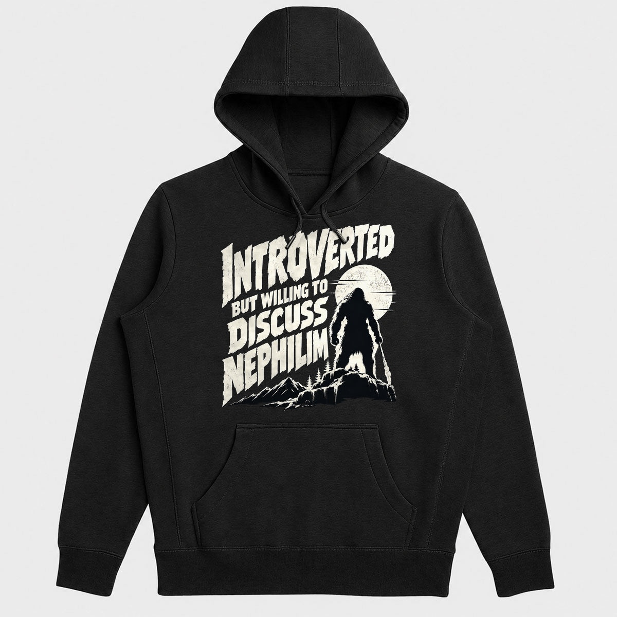 Introverted But Willing To Discuss Nephilim, Gift For Bible Nerds - 2D Unisex Hoodie