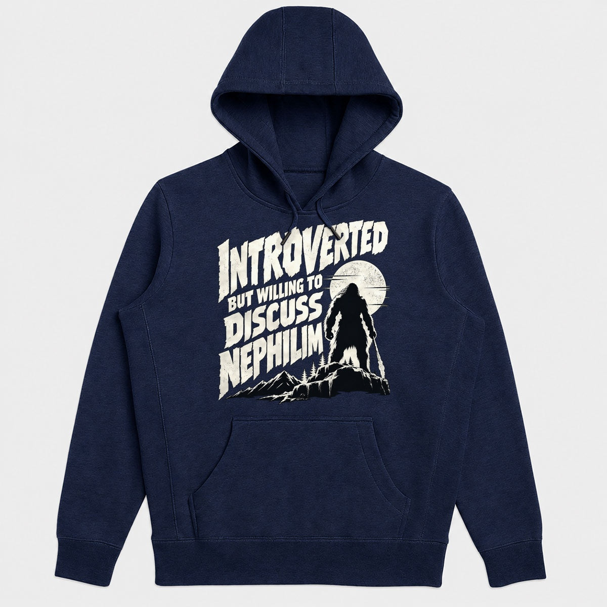Introverted But Willing To Discuss Nephilim, Gift For Bible Nerds - 2D Unisex Hoodie