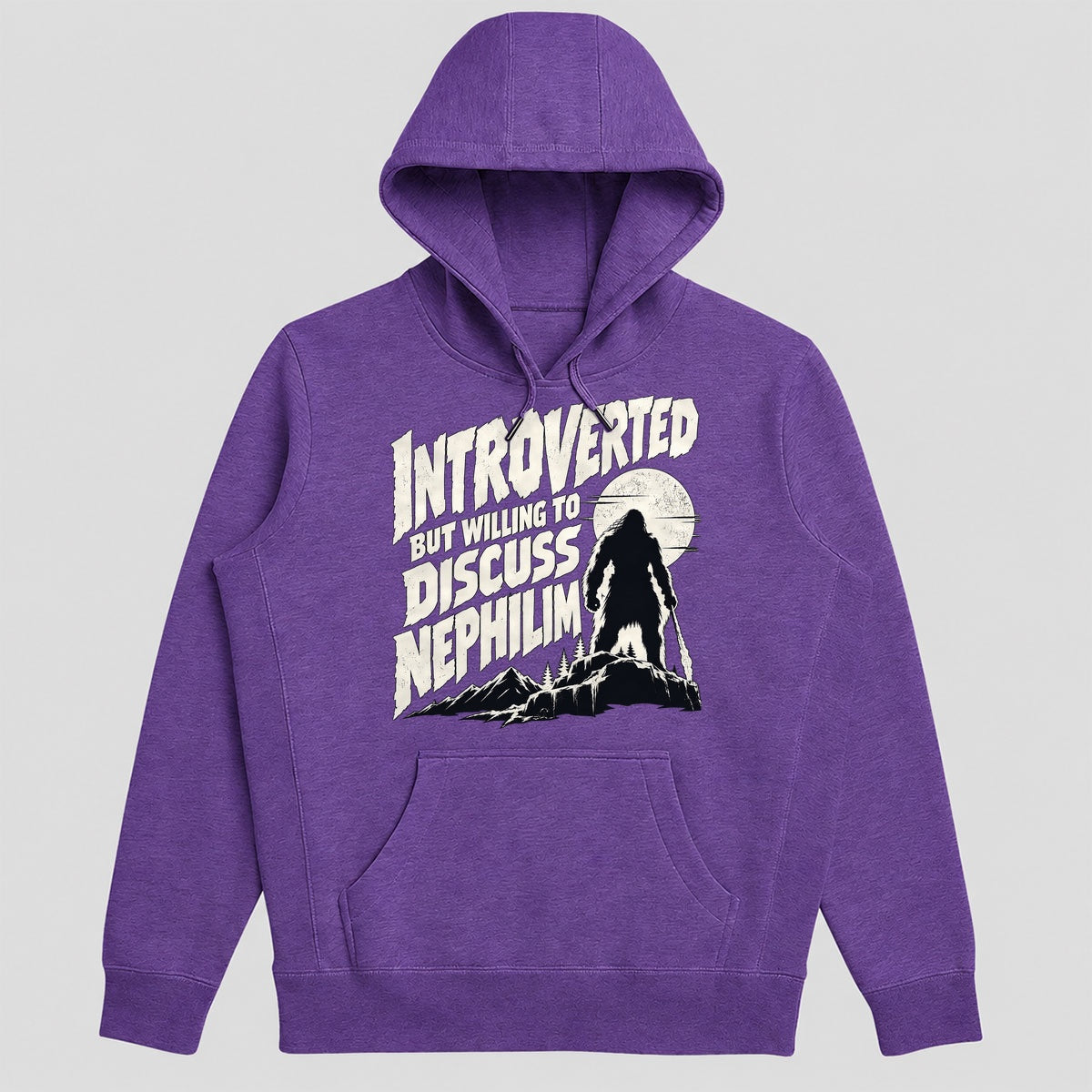 Introverted But Willing To Discuss Nephilim, Gift For Bible Nerds - 2D Unisex Hoodie