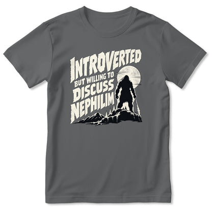 Introverted But Willing To Discuss Nephilim, Gift For Christian Introverts - 2D Unisex T-shirt