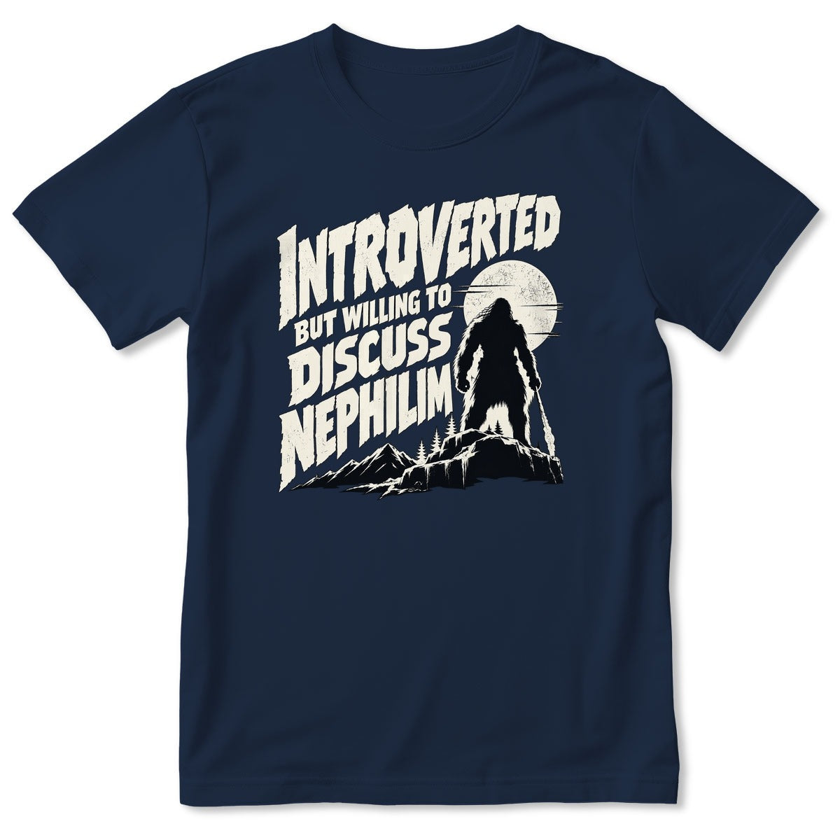 Introverted But Willing To Discuss Nephilim, Gift For Christian Introverts - 2D Unisex T-shirt