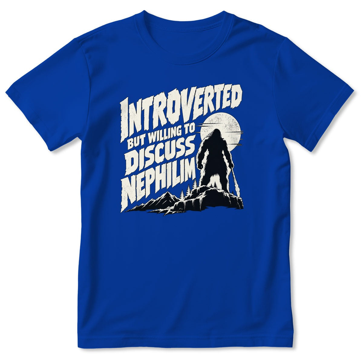 Introverted But Willing To Discuss Nephilim, Gift For Christian Introverts - 2D Unisex T-shirt