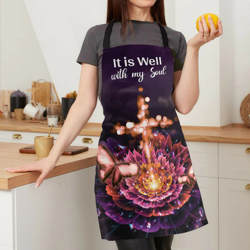 It Is Well With My Soul - Apron With Neck Strap