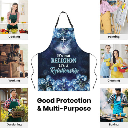 It's Not Religion, It's A Relationship - Apron With Neck Strap