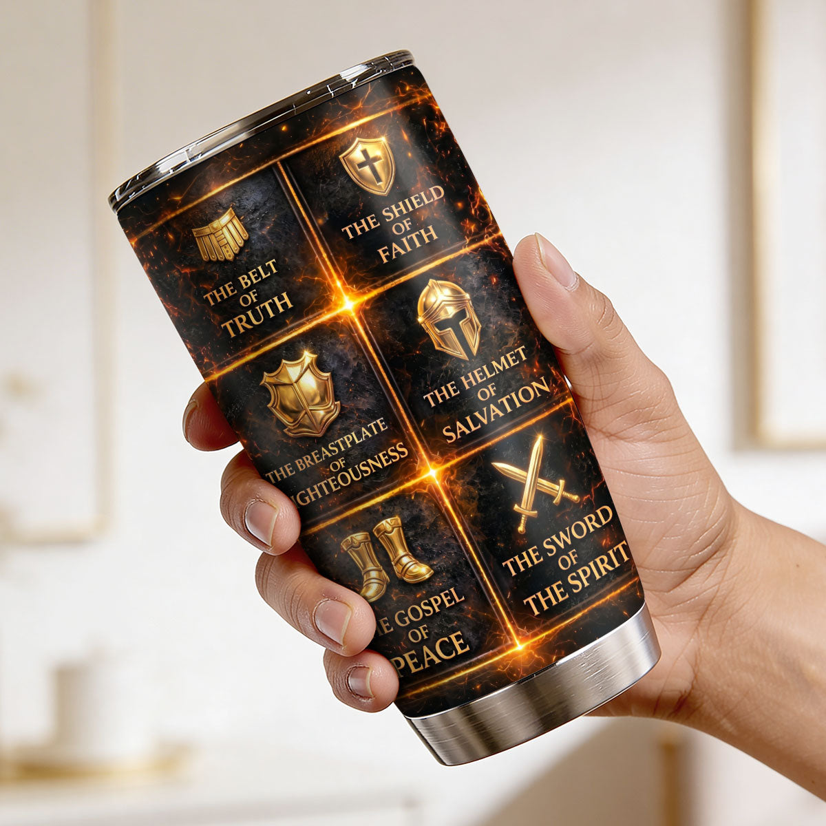 Warrior Of Christ | Personalized Stainless Steel Tumbler