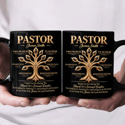 My Preacher, Teacher, & Shepherd, Gift For Pastor | Personalized Ceramic Coffee Mug