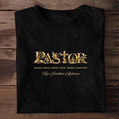 Celebrating A Pastor’s Faithful Life Of Service, Gift For Pastor | Personalized 2D Unisex T-shirt
