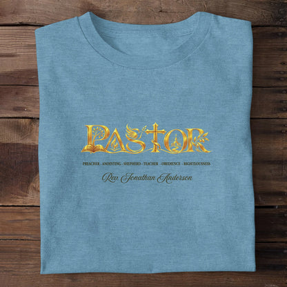 Celebrating A Pastor’s Faithful Life Of Service, Gift For Pastor | Personalized 2D Unisex T-shirt