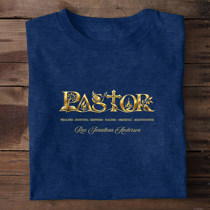 Celebrating A Pastor’s Faithful Life Of Service, Gift For Pastor | Personalized 2D Unisex T-shirt