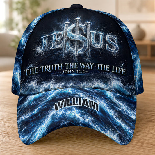 Jesus The Truth The Way The Life, Gift For Men | Personalized Classic Cap