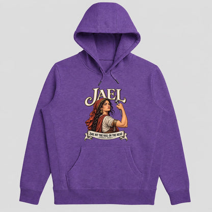 Jael She Hit The Nail On The Head, Gift For Strong Christian Woman | 2D Unisex Hoodie