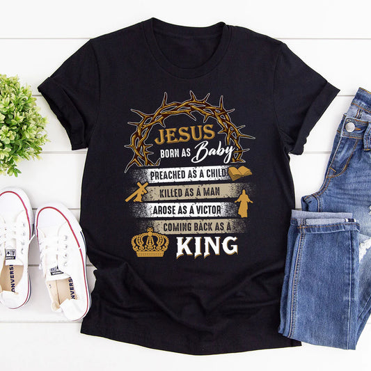 Jesus Comes Back As A King | 2D Unisex T-shirt