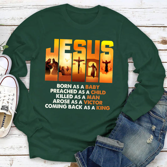 Jesus Preached As A Child | 2D Unisex Long Sleeve