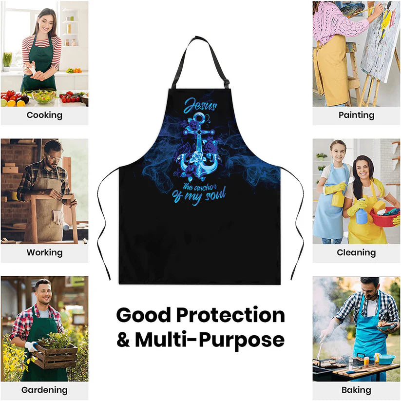 Jesus The Anchor Of My Soul - Apron With Neck Strap