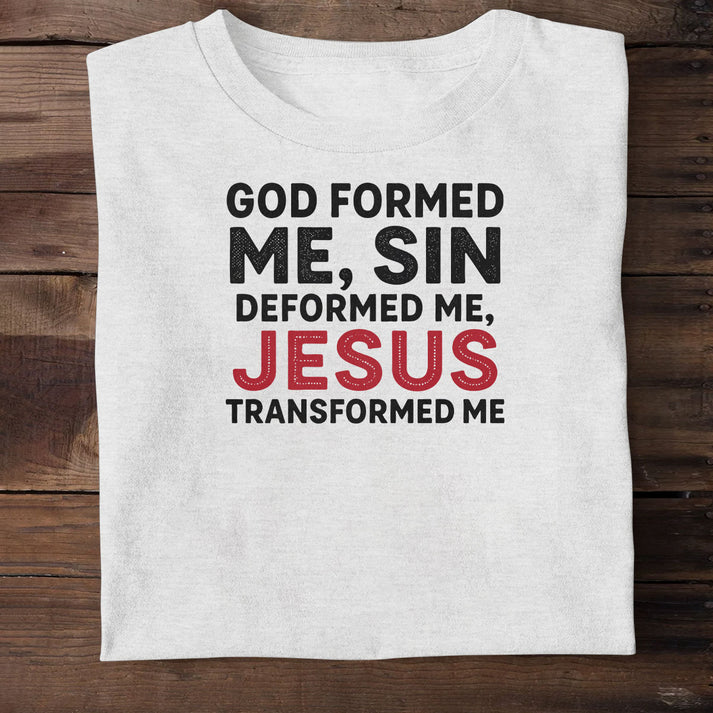 Jesus Transformed Me  | 2D Unisex T-shirt