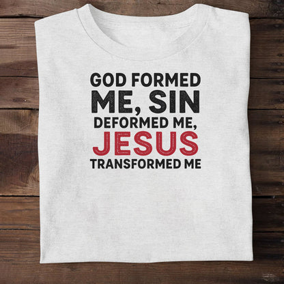 Jesus Transformed Me  | 2D Unisex T-shirt