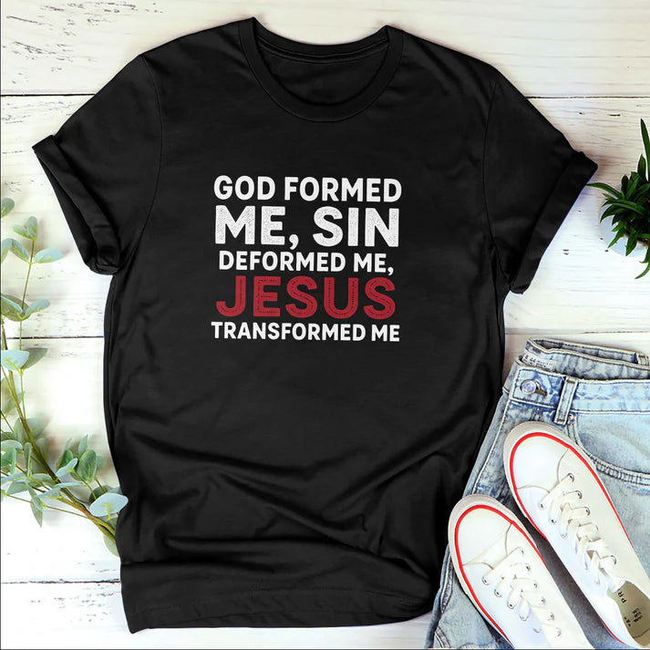 Jesus Transformed Me  | 2D Unisex T-shirt