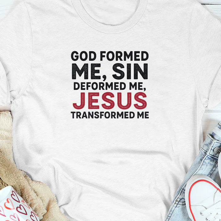 Jesus Transformed Me  | 2D Unisex T-shirt