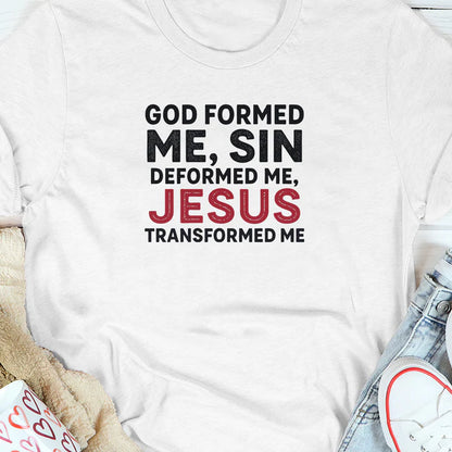 Jesus Transformed Me  | 2D Unisex T-shirt