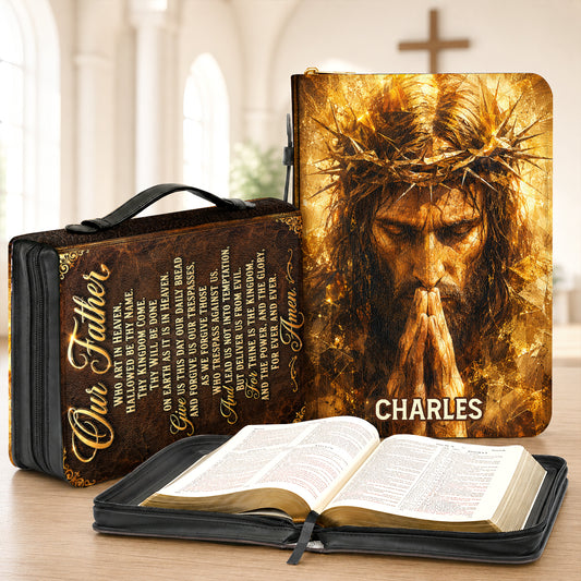 Our Father Who Art In Heaven, Gift For Men | Personalized Bible Cover