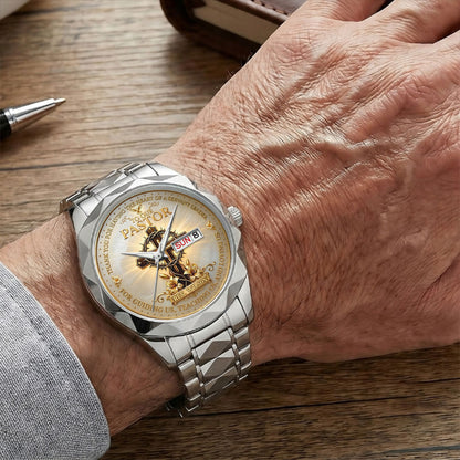 To Our Pastor For Having The Heart Of A Servant Leader - Personalized Men's Wrist Watch