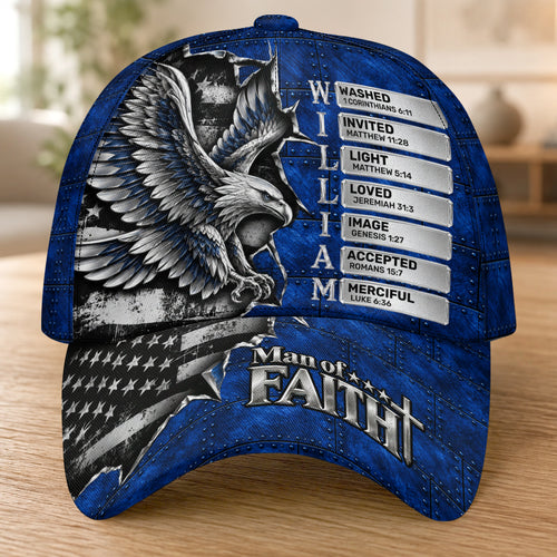 Man Of Faith, Gift For Men | Personalized Classic Cap